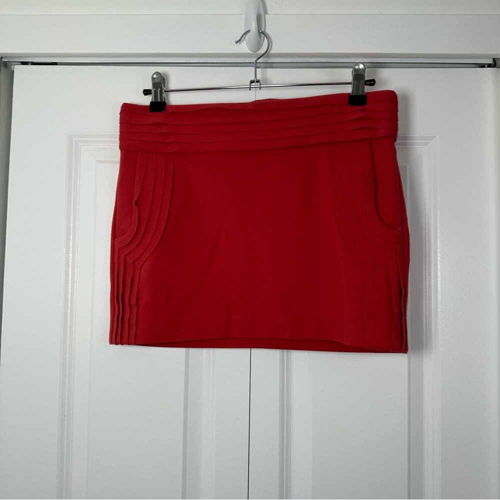 Diane Von Furstenberg Red Mini Skirt